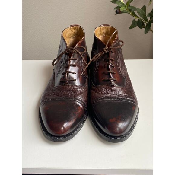 Domani Other - Domani by Johnson & Murphy Men’s Cap Toe Boots 10M Made in Italy Classic Vintage